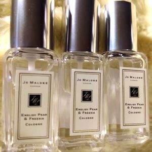 3 Jo Malone travel size English Pear & Freesha Cologne New